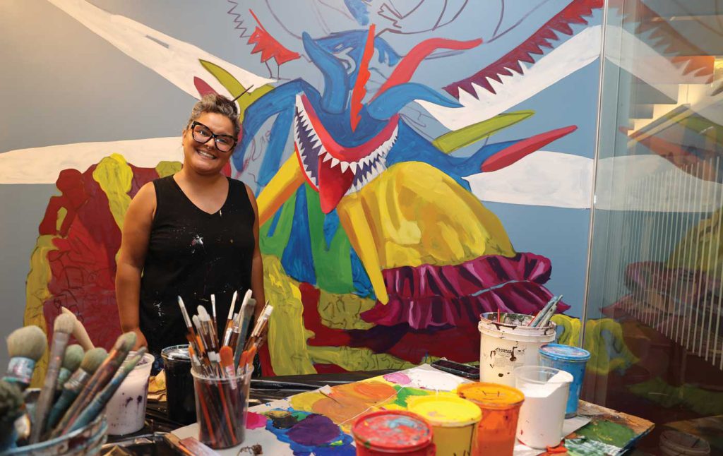 Muralist Betsy Casañas