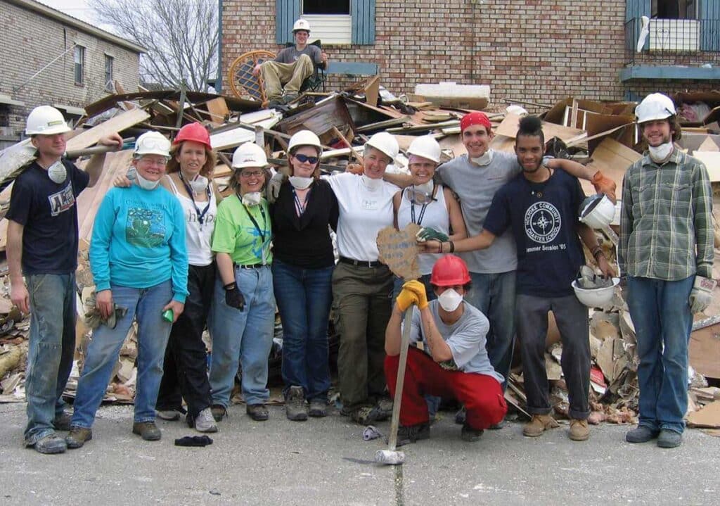 HCC students, faculty, and staff in New Orleans, January 2007