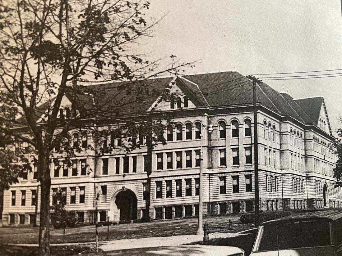 The former Holyoke Junior College building on Sargeant Street